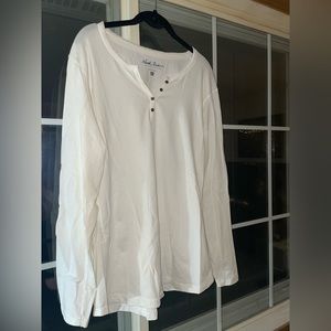 North River Outfitters Shirt Top Woman’s XL Cream Long Sleeved